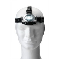Head torch with 8 LED lights and strap for head adjustment AIV5527/A-32