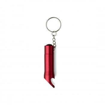 Keyring, bottle opener with push button 3 LED light AIV4194-05