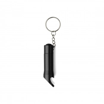 Keyring, bottle opener with push button 3 LED light AIV4194-03