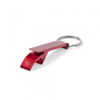 Keyring, bottle opener, made from recycled aluminium AIV1102-05