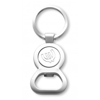 Keyring with bottle opener and coin for shopping carts (size € 1), magnetic, in presentation box AIV4093-32