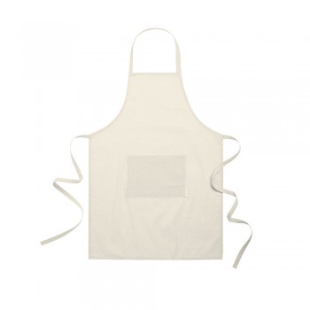 Kitchen apron with front pocket, made from recycled cotton AIV8882-20