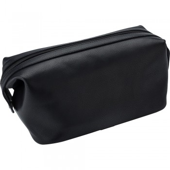 Leather cosmetic bag