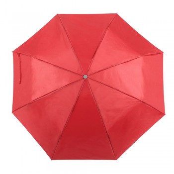 Foldable manual umbrella, 8 panels, velcro closing, metal ribs, pouch included AIV0733-05