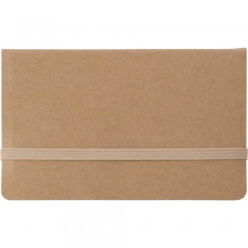 Case with 150 sticky notes, inside pocket for business cards and elastic band for closing AIV2685-16