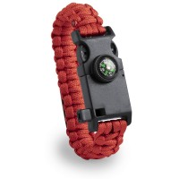 Multifunctional survival tool, functions: flint scraper, fire starter, compass and whistle AIV9781-05