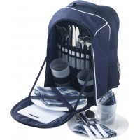 Picnic backpack, cooler bag with cutlery for 4 people, 25 pcs, cooling compartment AIV6384-04