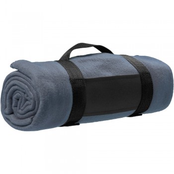 Fleece picnic blanket with nylon handle (unfolded: 160 x 125 cm) AIV6327-19
