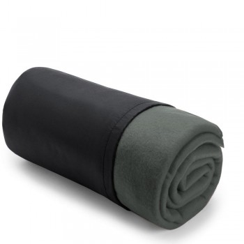 Fleece travel blanket in pouch with string AIV7822-15