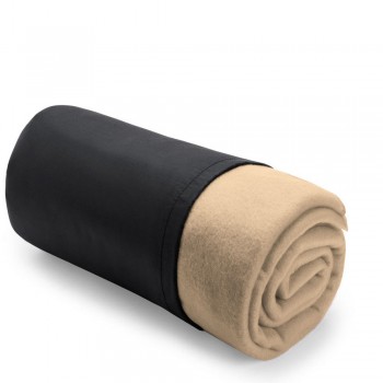 Fleece travel blanket in pouch with string AIV7822-20
