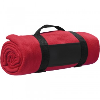 Fleece picnic blanket with nylon handle (unfolded: 160 x 125 cm) AIV6327-05