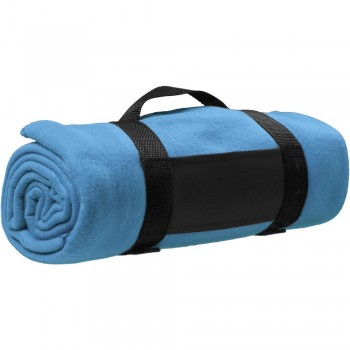 Fleece picnic blanket with nylon handle (unfolded: 160 x 125 cm) AIV6327-11