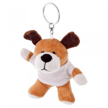 Dog with white T-shirt suitable for printing, keyring (T-shirt packed separately) AIHE564-18