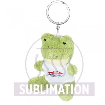 Frog with white T-shirt suitable for printing, keyring (T-shirt packed separately) AIHE741-06