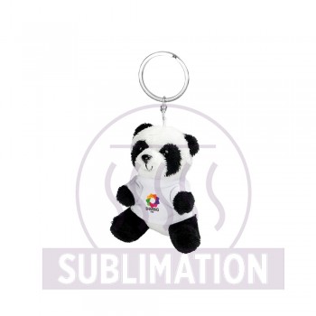 Panda with white T-shirt suitable for printing, keyring (T-shirt packed separately) AIHE763-88