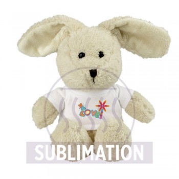 Rabbit with white T-shirt suitable for printing (T-shirt packed separately) AIHE290-20