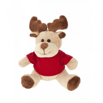 Reindeer with red T-shirt suitable for printing (T-shirt packed separately) AIHE400-18