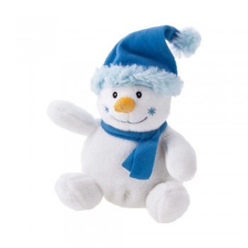 Snowman in blue cap and scarf suitable for printing AIHE324-42