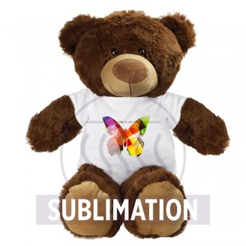 Teddy bear with white T-shirt suitable for printing (T-shirt packed separately) AIHE332-16