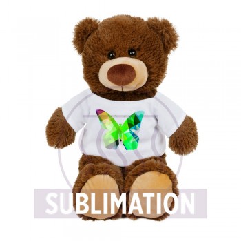 Teddy bear with white T-shirt suitable for printing (T-shirt packed separately) AIHE310-16