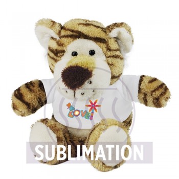 Tiger with white T-shirt suitable for printing (T-shirt packed separately) AIHE281-18