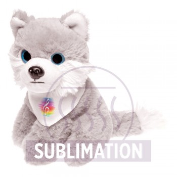 Wolf with white neckerchief suitable for printing (neckerchief packed separately) AIHE749-19