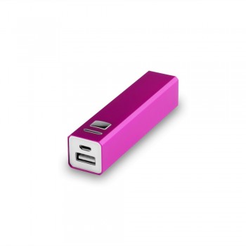 Power bank 2200 mAh, micro USB input 5V/0.8A, USB output 5V/1A, diode indicating power level, micro USB cable included AIV3336-21