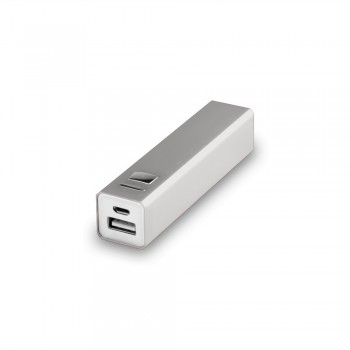 Power bank 2200 mAh, micro USB input 5V/0.8A, USB output 5V/1A, diode indicating power level, micro USB cable included AIV3336-32