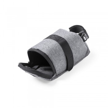 Bicycle bag made from polyester RPET, padded zipped main compartment, velcro straps for attachment AIV1021-19