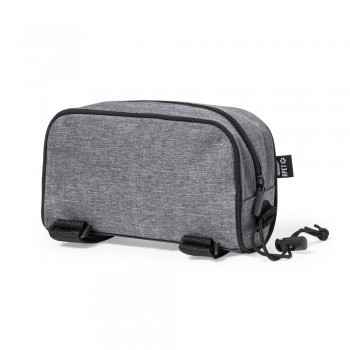 Bicycle bag made from polyester RPET, zipped main compartment, velcro straps for attachment AIV1020-19