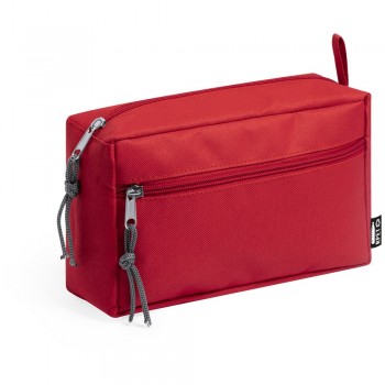 RPET cosmetic bag with zipped main and front pocket AIV0899-05