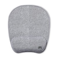 Mouse pad with wrist rest, made from polyester RPET, non-slip bottom AIV1091-19