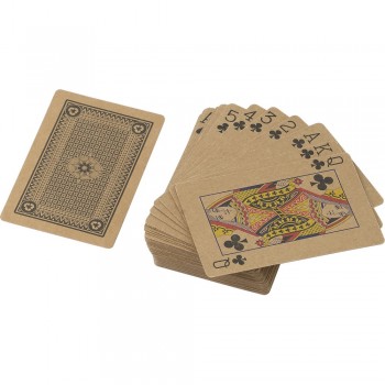 Recycled paper playing cards, 54 cards, packed in recycled cardboard box AIV8306-16