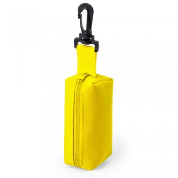 School set, pencil case with zipped main compartment and carabiner, 8 crayons and pencil sharpener AIV7820-08