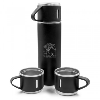 Thermos 420 ml and 3 mugs 150 ml | Quavean