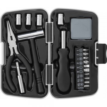 Tool set with 19 pcs in plastic case AIV8742-19