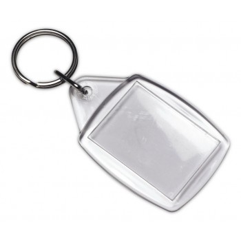 Translucent keyring with place for paper insert AIV2095-00