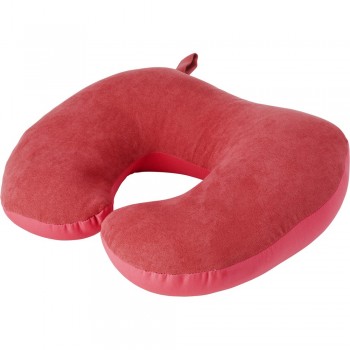 Travel cushion 2 in 1, can be transformed from round neck pillow to rectangular pillow by using zipper, super soft fabric AIV9882-05