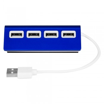USB 2.0 hub with 4 ports, for charging and data transfer, input DC 5V/1A, output DC 5V/1A AIV3447-04