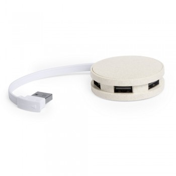 Wheat straw USB hub 2.0