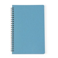 Wheat straw notebook (approx. A5, 80 blank sheets), hard cover, spiral binding AIV0275-11