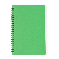 Wheat straw notebook (approx. A5, 80 blank sheets), hard cover, spiral binding AIV0275-06