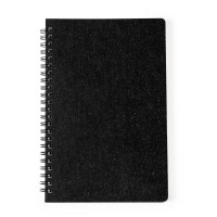 Wheat straw notebook (approx. A5, 80 blank sheets), hard cover, spiral binding AIV0275-03