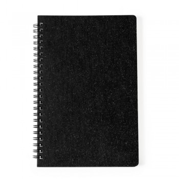 Wheat straw notebook (approx. A5, 80 blank sheets), hard cover, spiral binding AIV0275-03