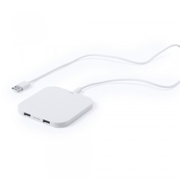 Wireless charger 5W, 2 USB outputs 5V/1A, input 5V/1.5A, works with mobile phones with inductive charging function, can charge three devices simultaneously, micro USB cable included AIV3840-02