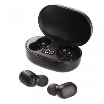 Wireless earphones 2x40 mAh with charging station 200 mAh, BT 5.0, music play and answering calls function, USB rechargeable, working time: 2h, working distance up to 10 m, micro USB cable included AIV0352-03