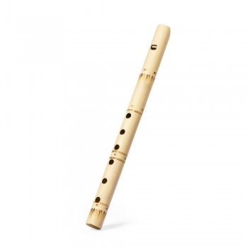 Wooden flute, drawstring bag included AIV1013-17