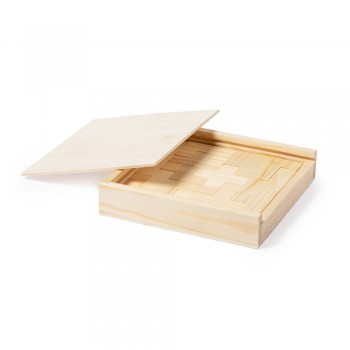 Wooden skill games set, 13 pcs, in wooden box AIV1005-17