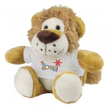 Lion with white T-shirt suitable for printing (T-shirt packed separately) AIHE283-18