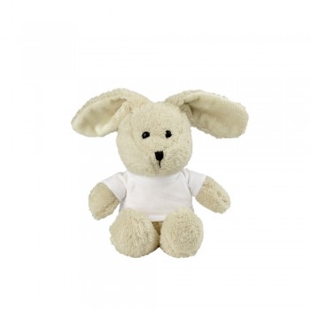 Plush rabbit | Felix Rabbit with white T-shirt suitable for printing (T-shirt packed separately) AIHE290-20